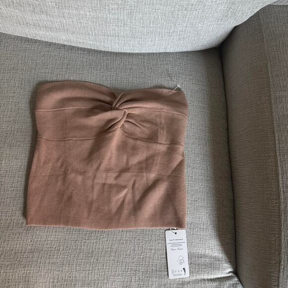 Other Tops - Tan ribbed crop top croptop